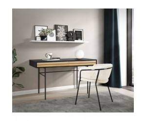 Escritorio a rayas (roble-negro)